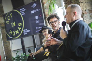 Alex Maiolo (Host) speaking with Daryl Bamonte and Kid Moxie